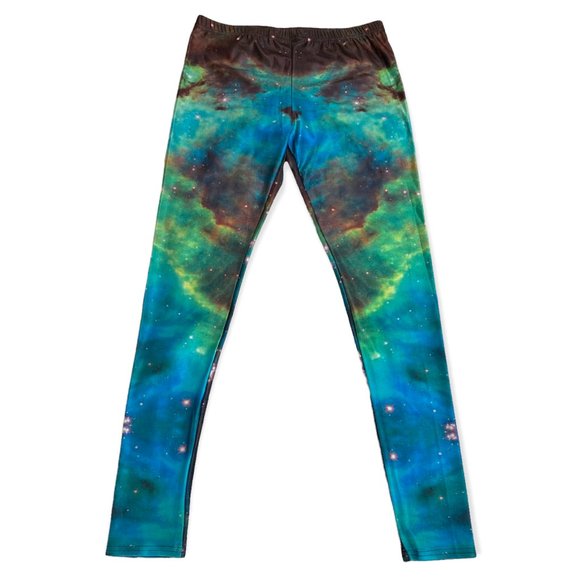Pants - Galaxy Print Leggings (sz M-L)